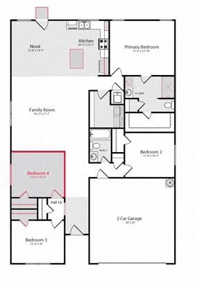 a floor plan of a house